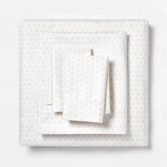 Twin/Twin XL 400 Thread Count Printed Pattern Performance Sheet Set Arneda - Picture 1 of 6